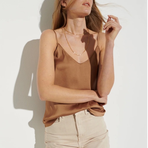 NWOT The Reset silky Japanese satin camisole size small - Picture 3 of 5